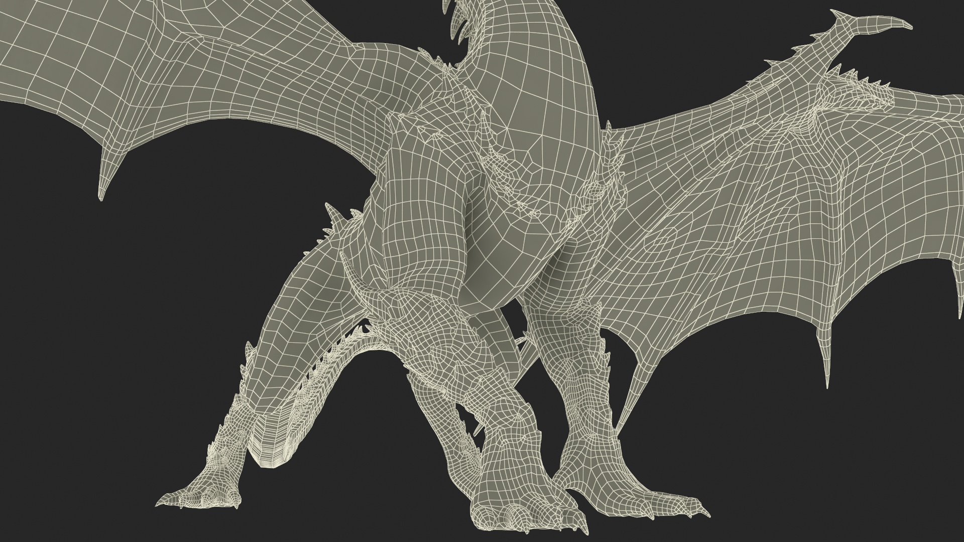 Walking Western Dragon 3D