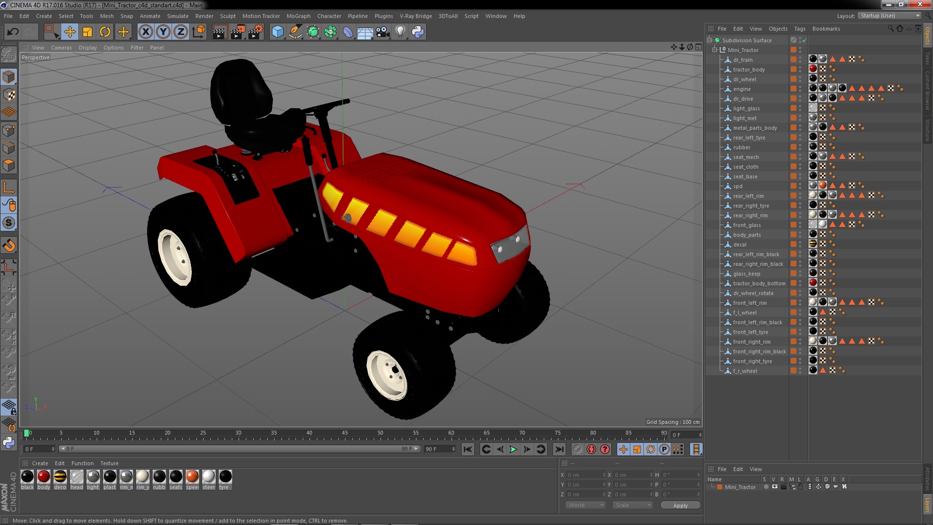 Mini Tractor 3D
