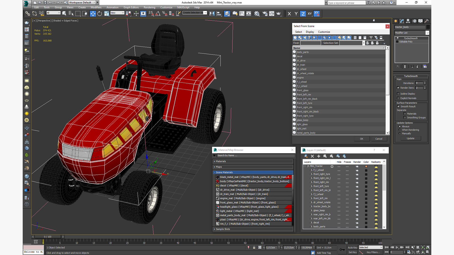Mini Tractor 3D