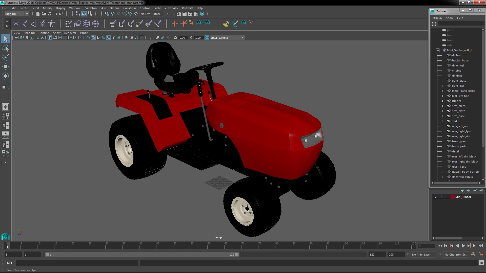 Mini Tractor 3D