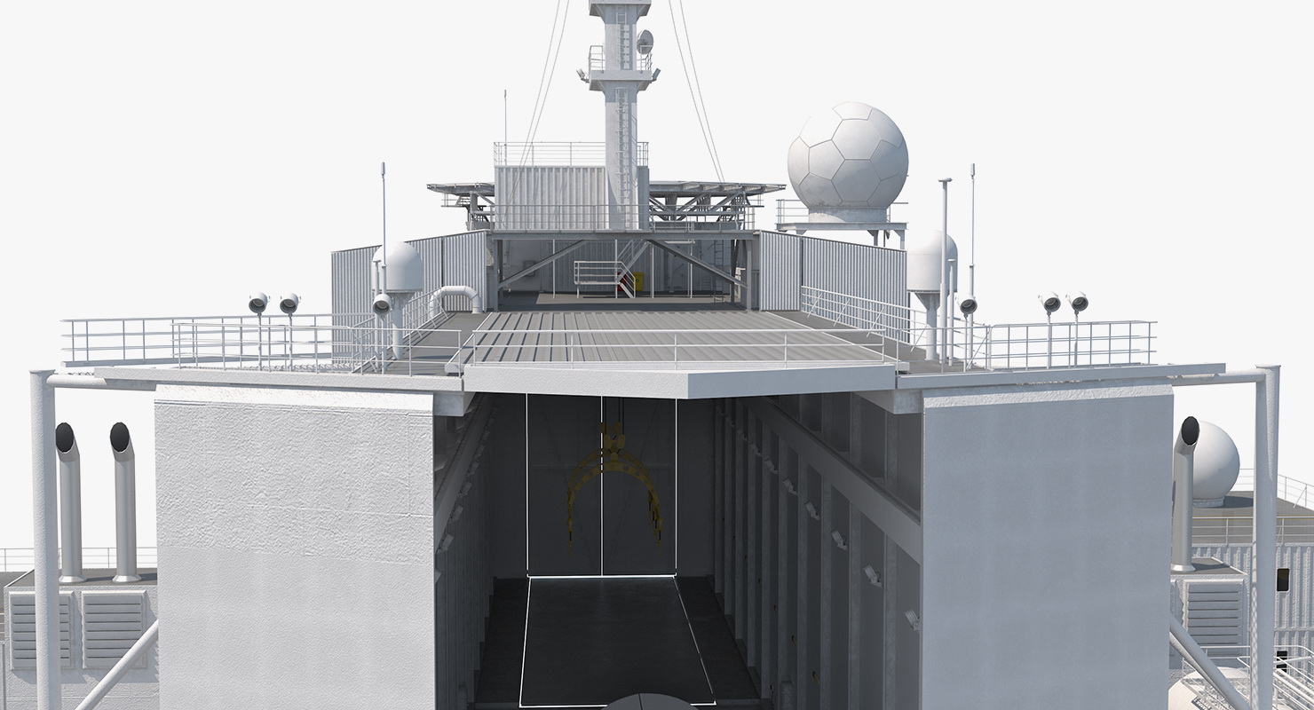 Odyssey Sea Launch Platform with Zenit 3SL Rocket 3D model