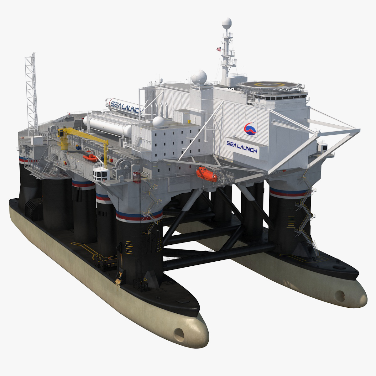 Odyssey Sea Launch Platform with Zenit 3SL Rocket, view 3