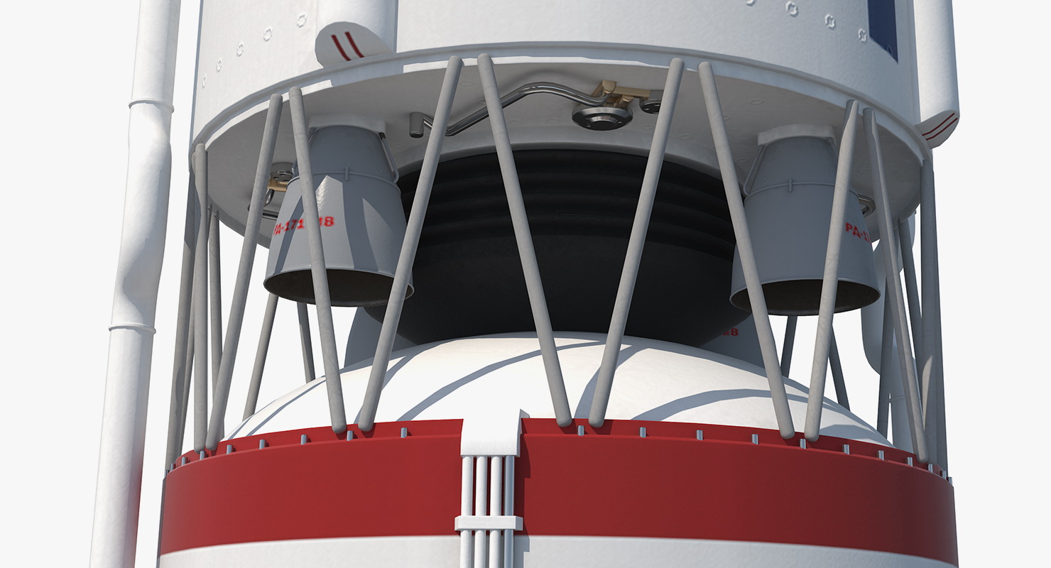 Odyssey Sea Launch Platform with Zenit 3SL Rocket 3D model