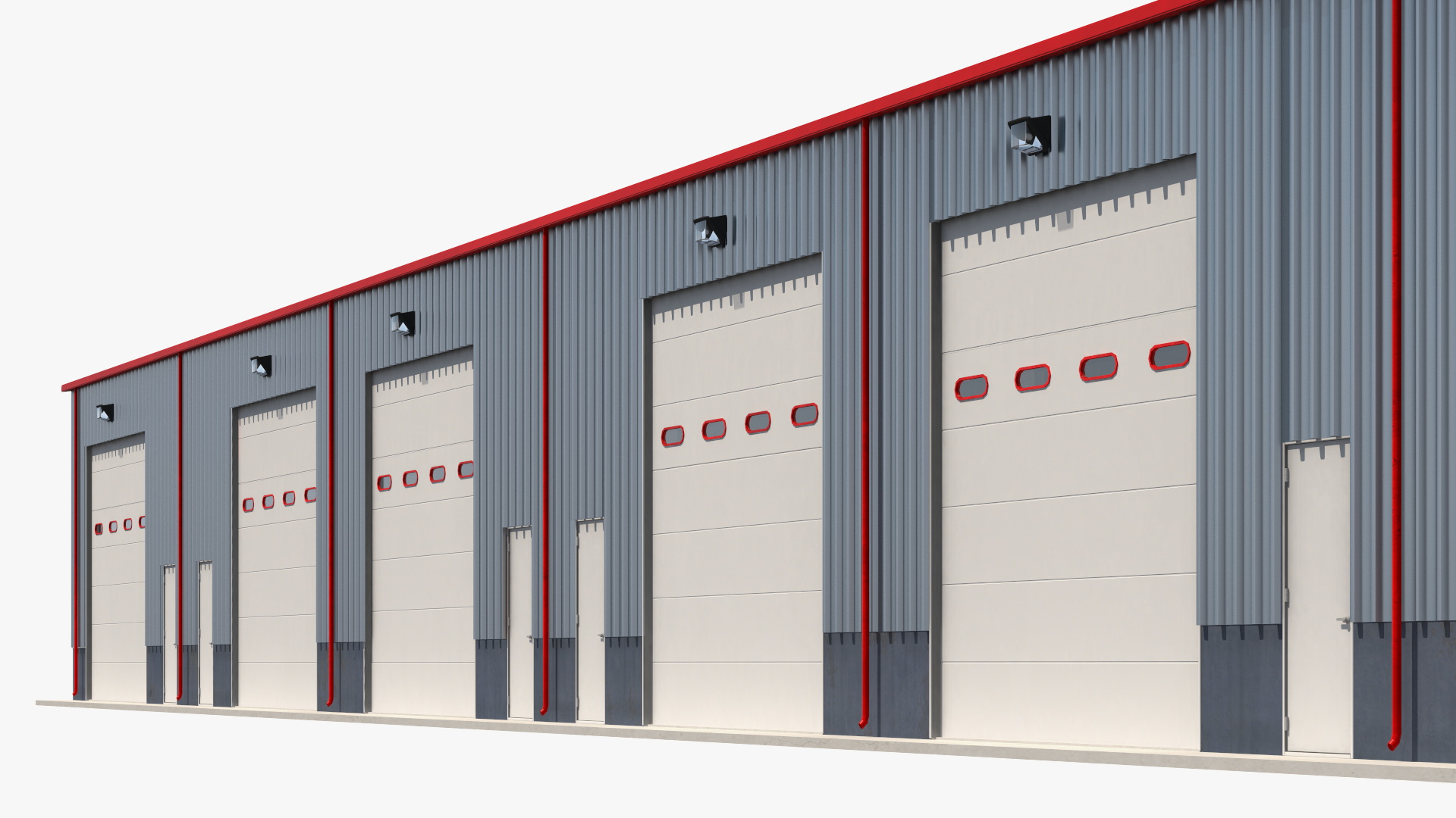 Industrial Warehouse Building 3D model