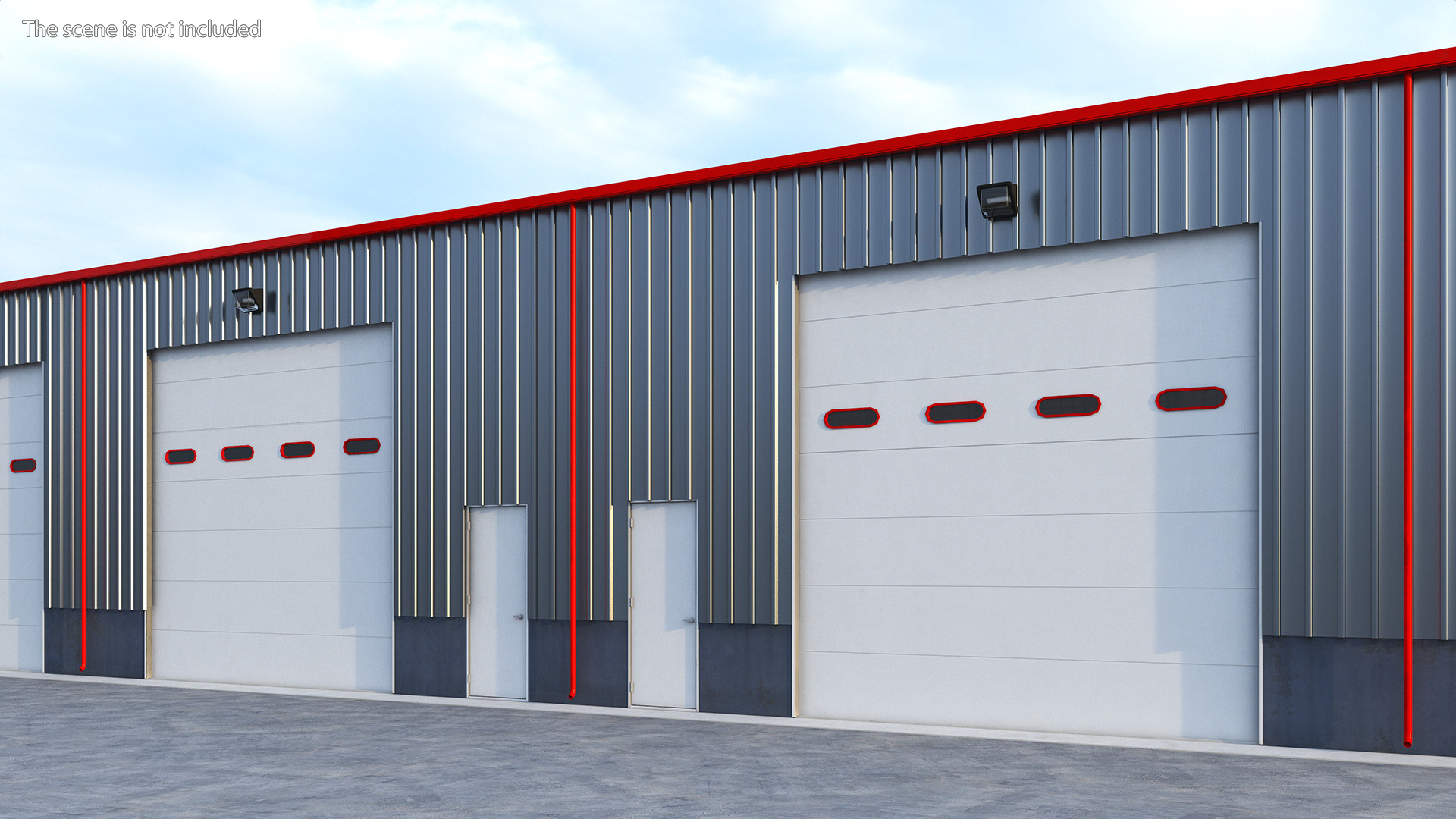 Industrial Warehouse Building 3D model