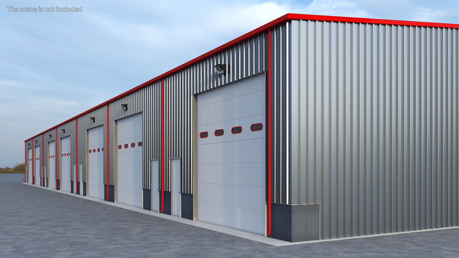Industrial Warehouse Building 3D model