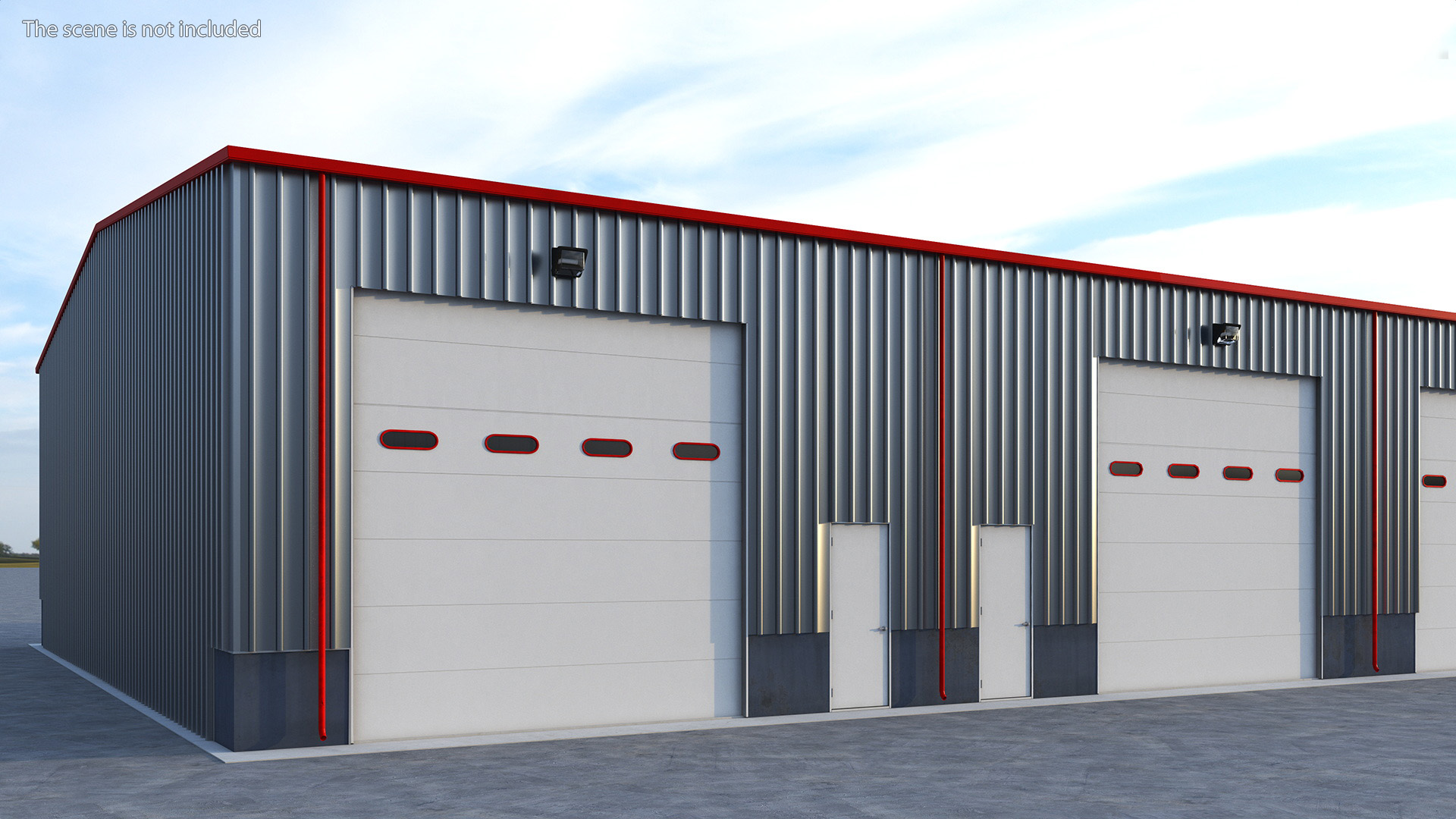 Industrial Warehouse Building 3D model