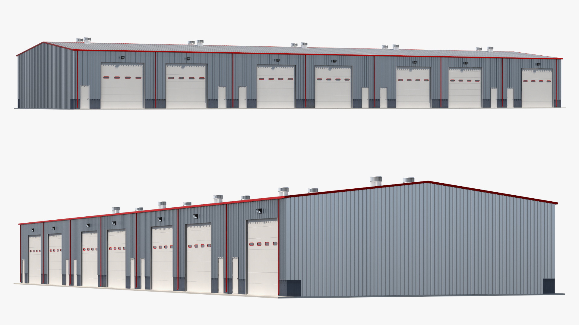 Industrial Warehouse Building 3D model