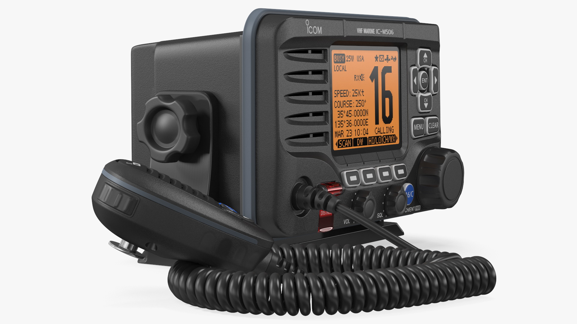 Icom M506 Marine VHF Transceiver with Speaker Mic 3D model