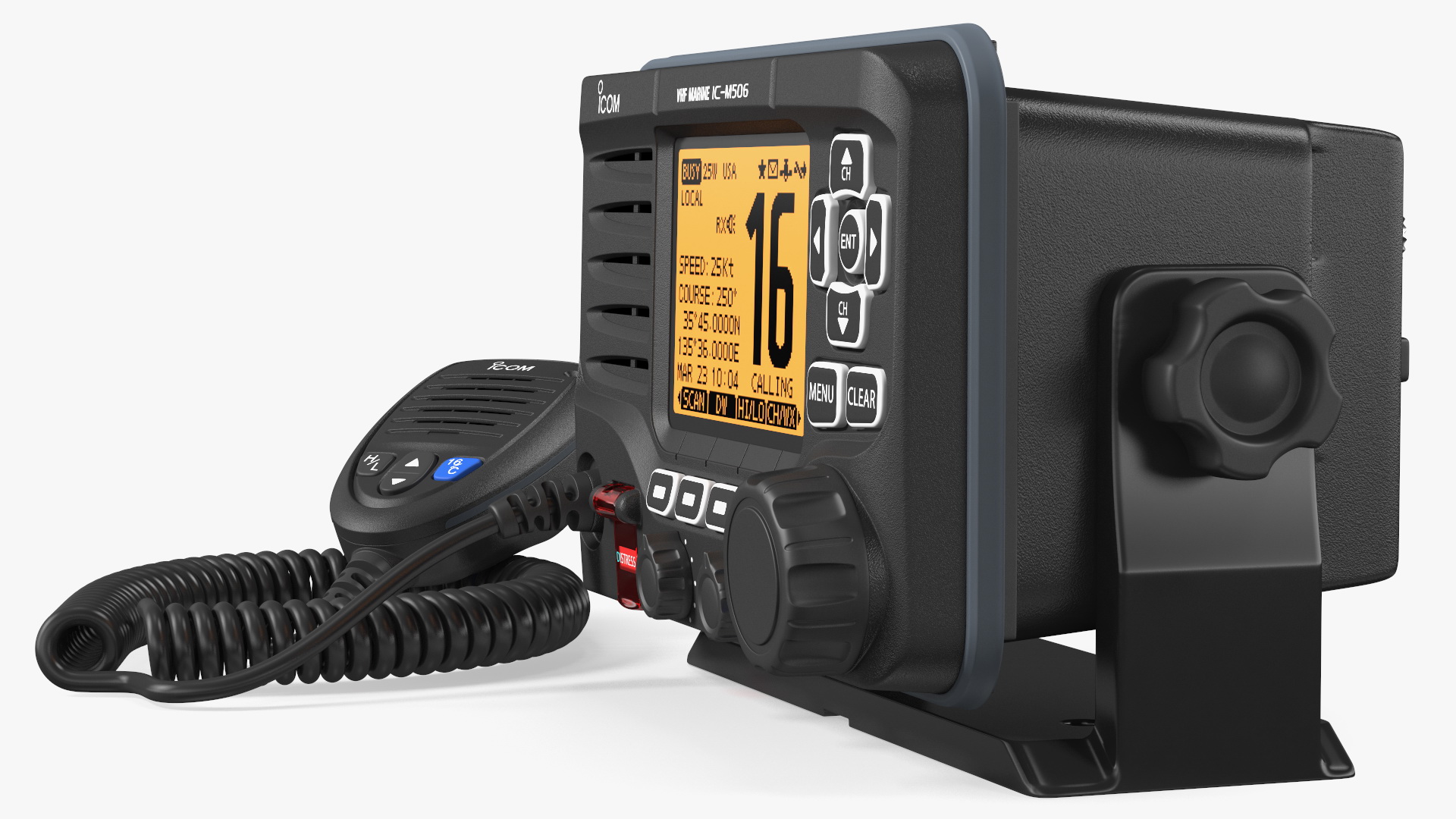 Icom M506 Marine VHF Transceiver with Speaker Mic 3D model