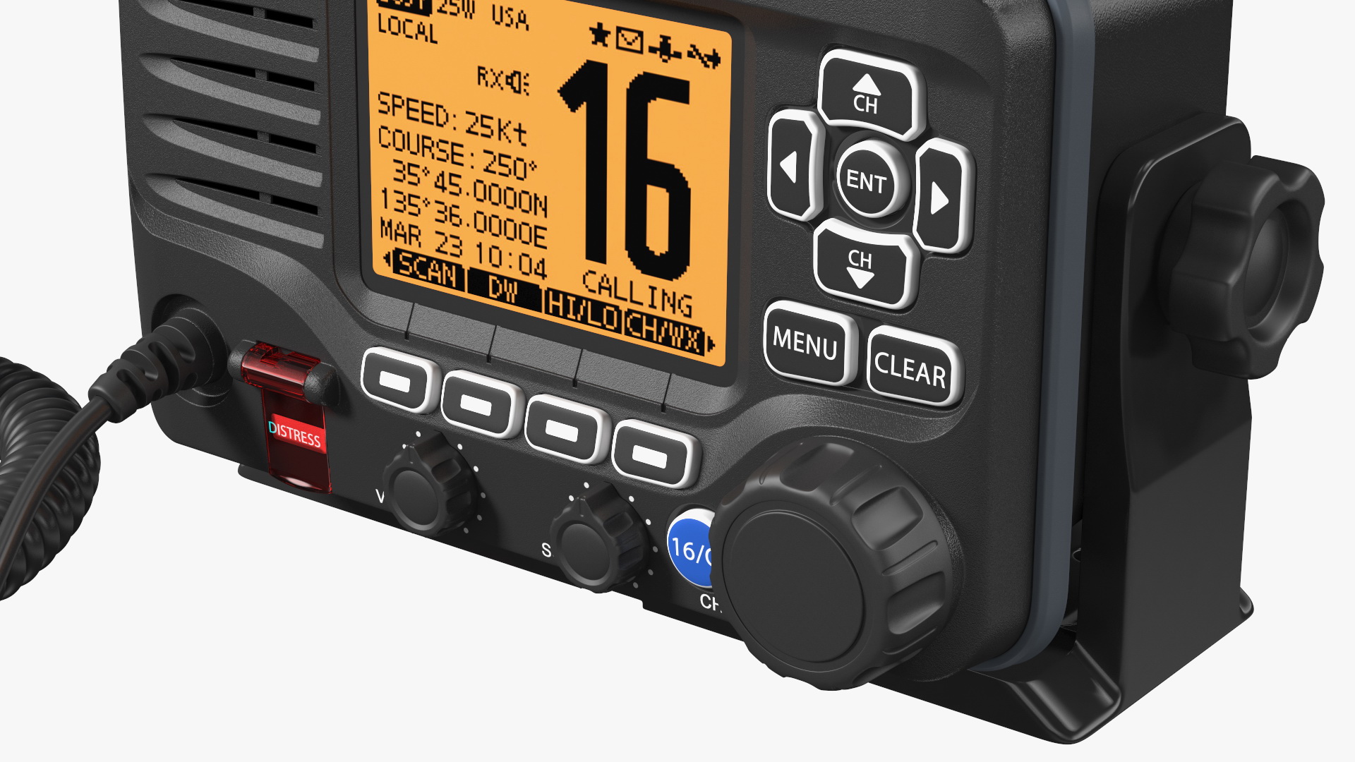 Icom M506 Marine VHF Transceiver with Speaker Mic 3D model