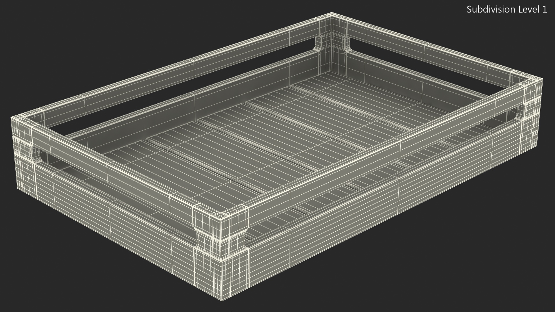 Stacking Crate h8cm 3D model