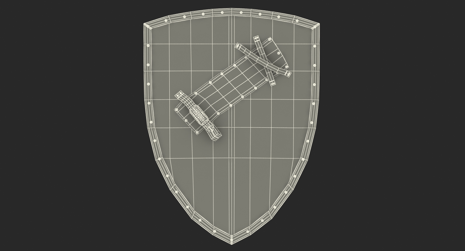 Knights Templar Shield 3D
