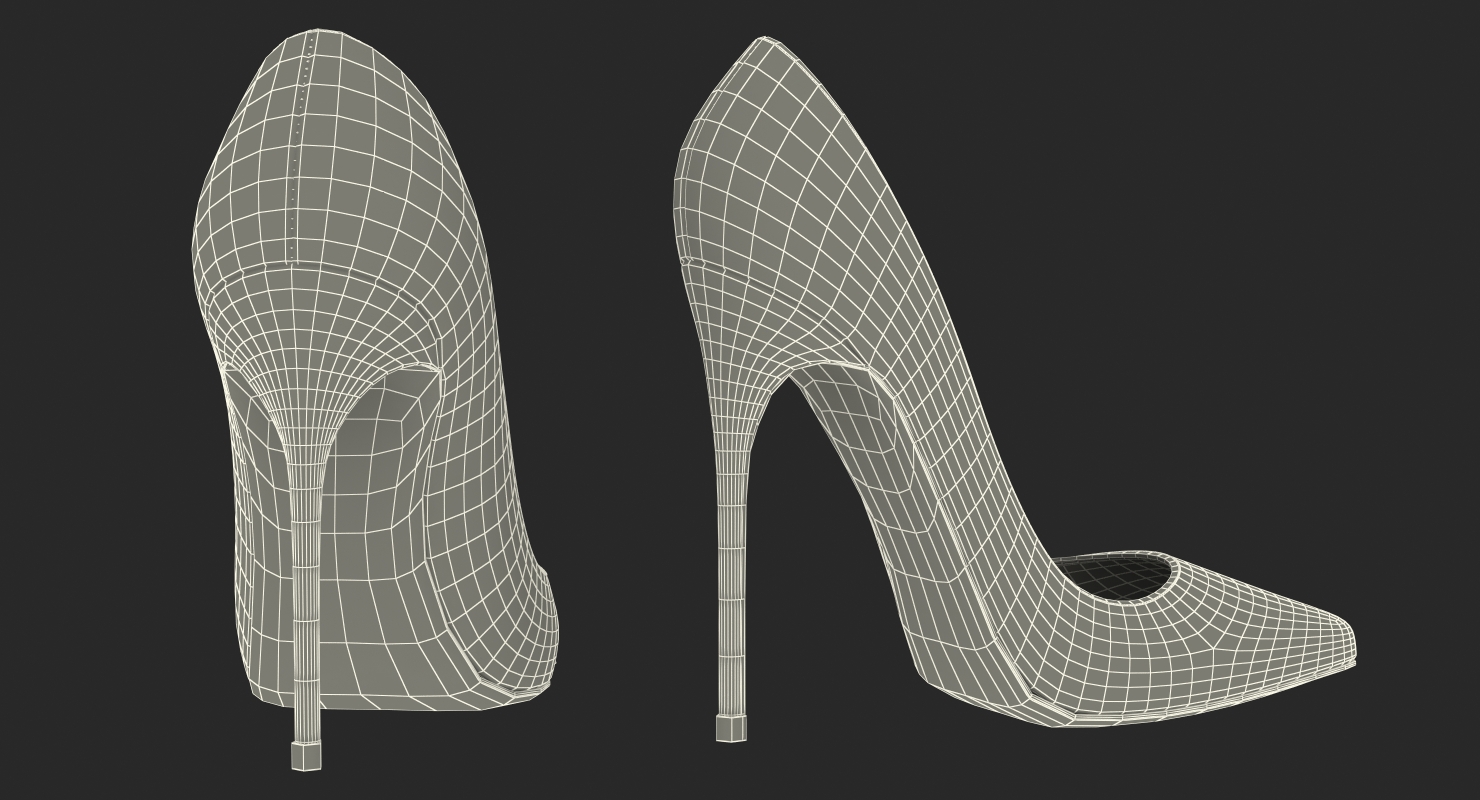 High Heels Women Shoes 3D