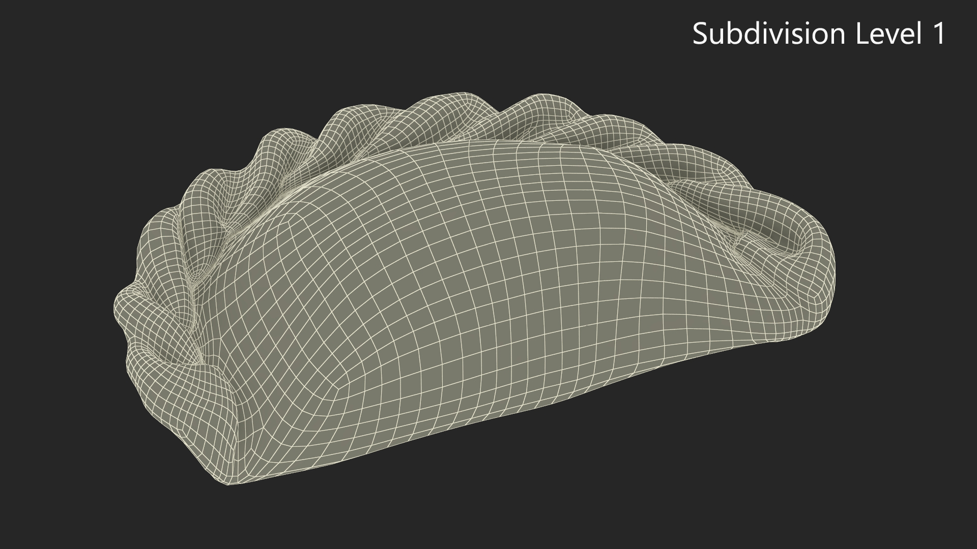 3D model Pierogi Dumpling Raw