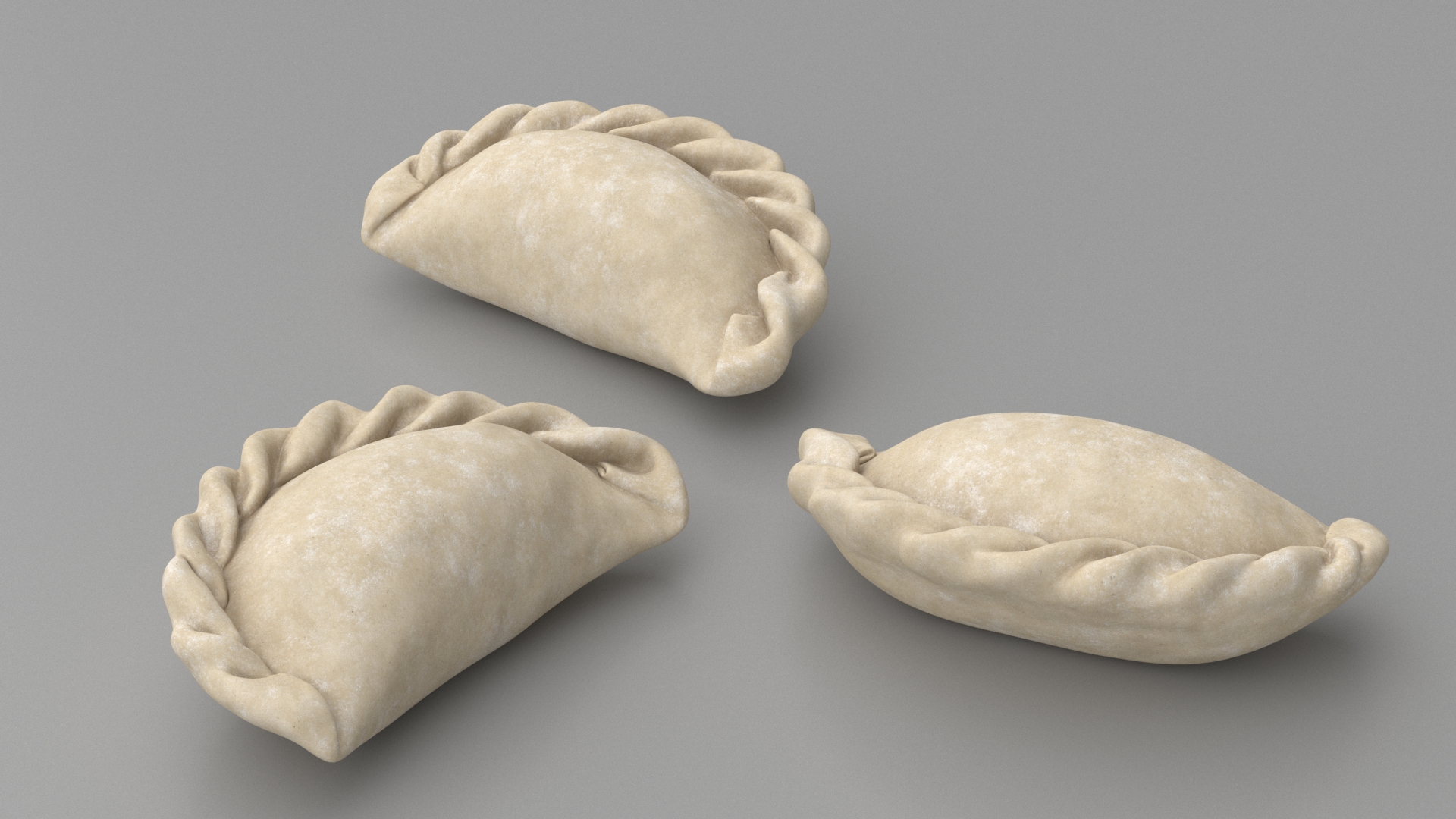 3D model Pierogi Dumpling Raw