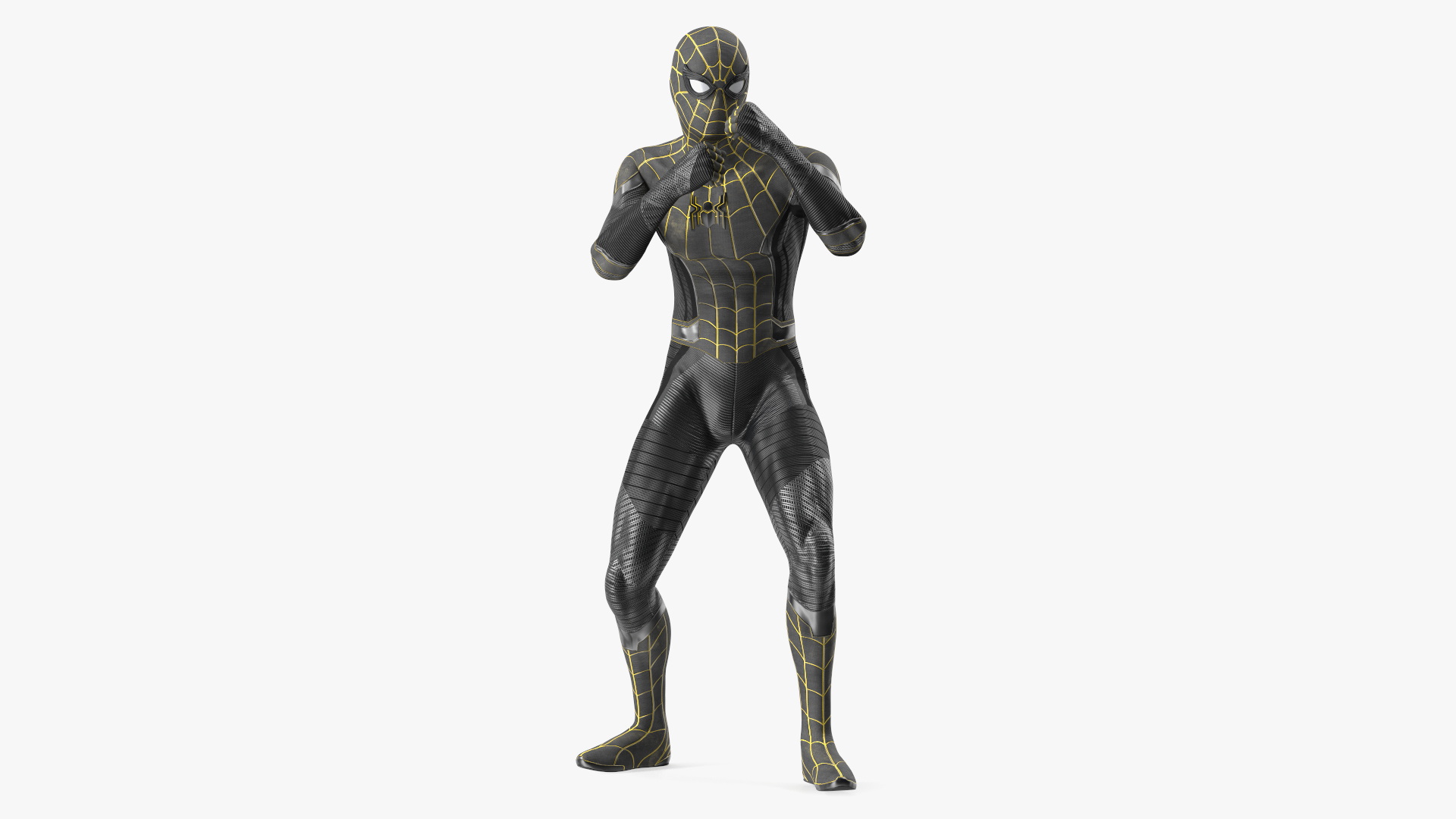 3D Spiderman Black Suit Rigged for Maya