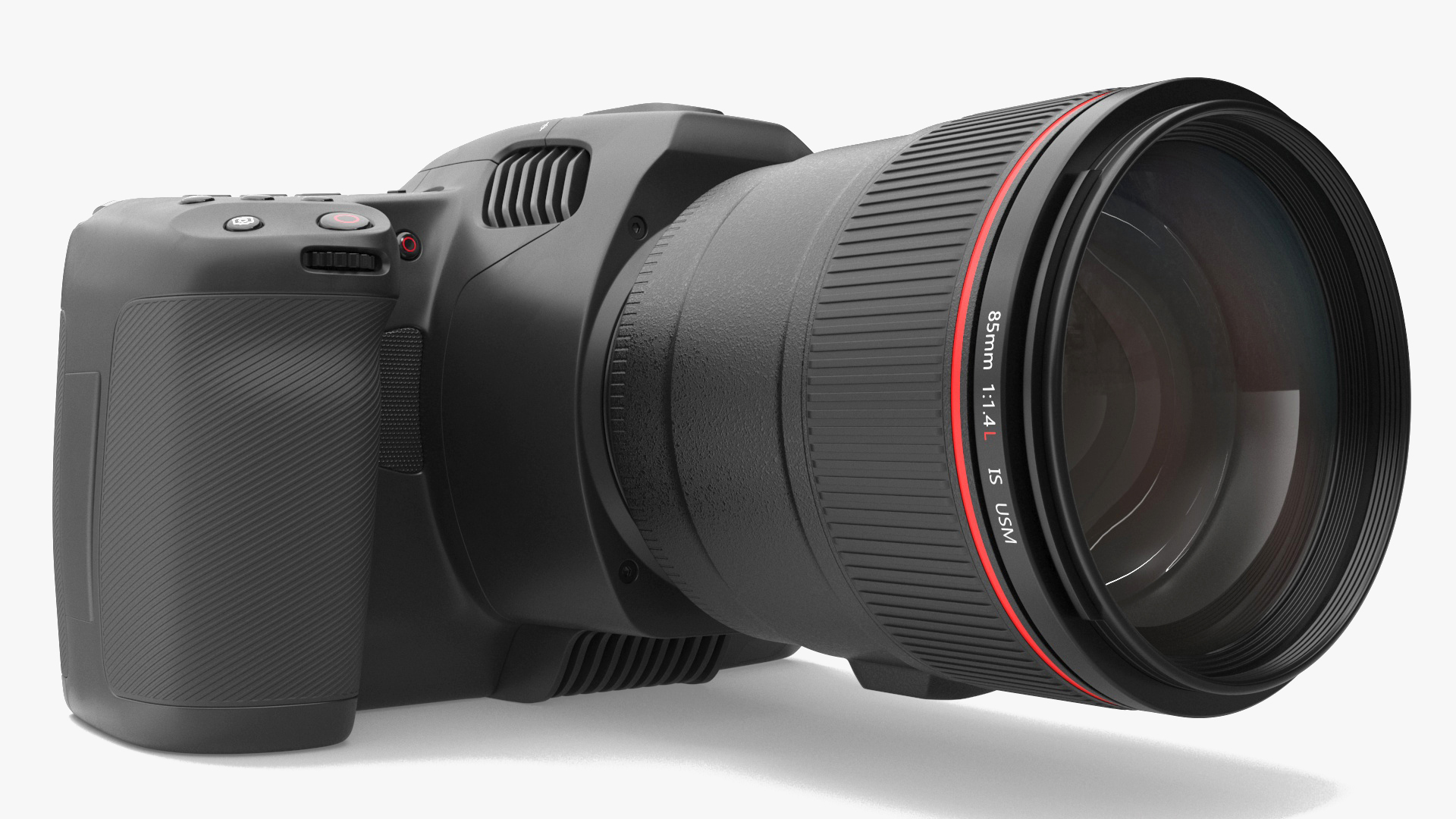 3D Modern Professional Camera with Lens