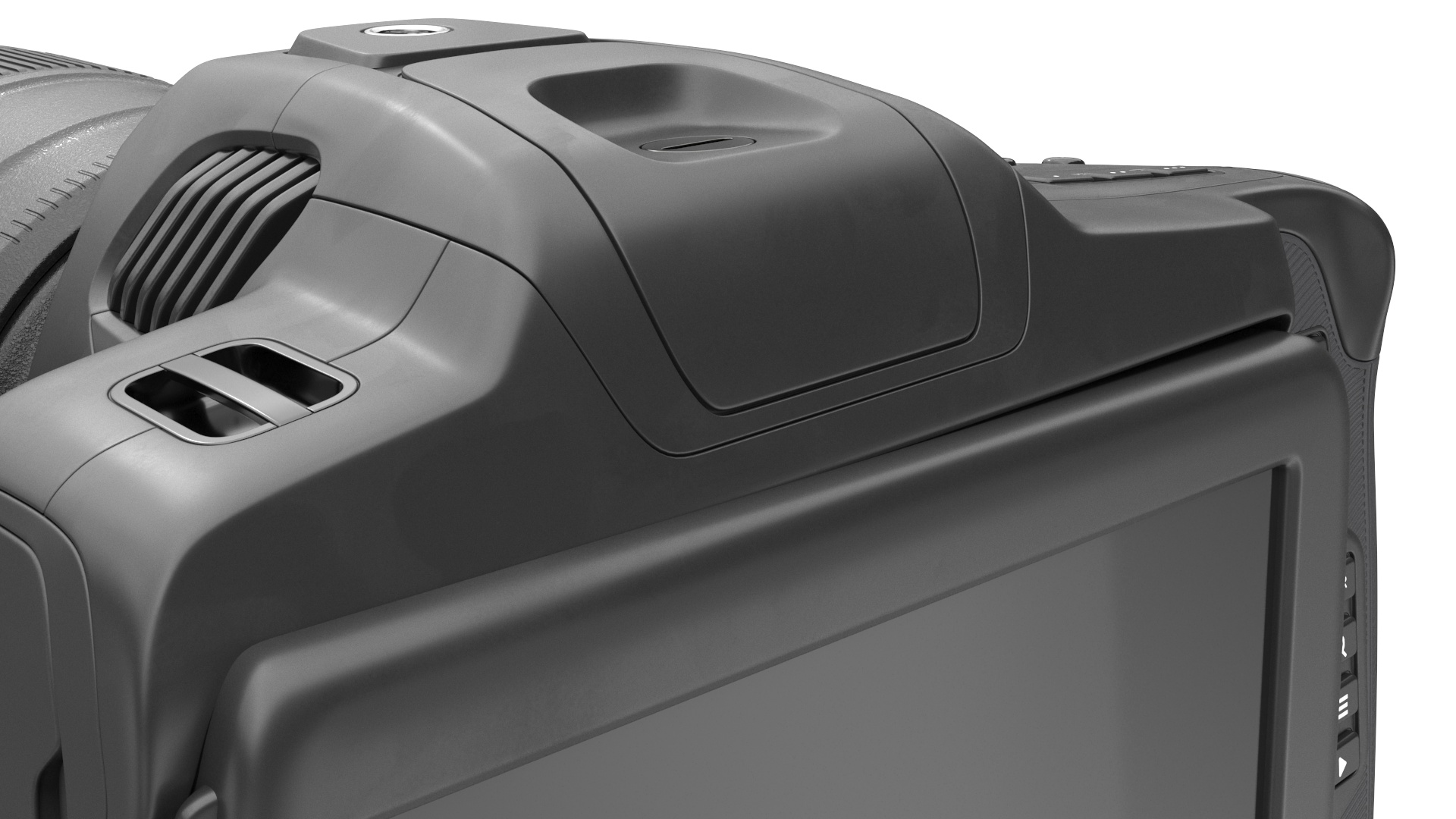 3D Modern Professional Camera with Lens
