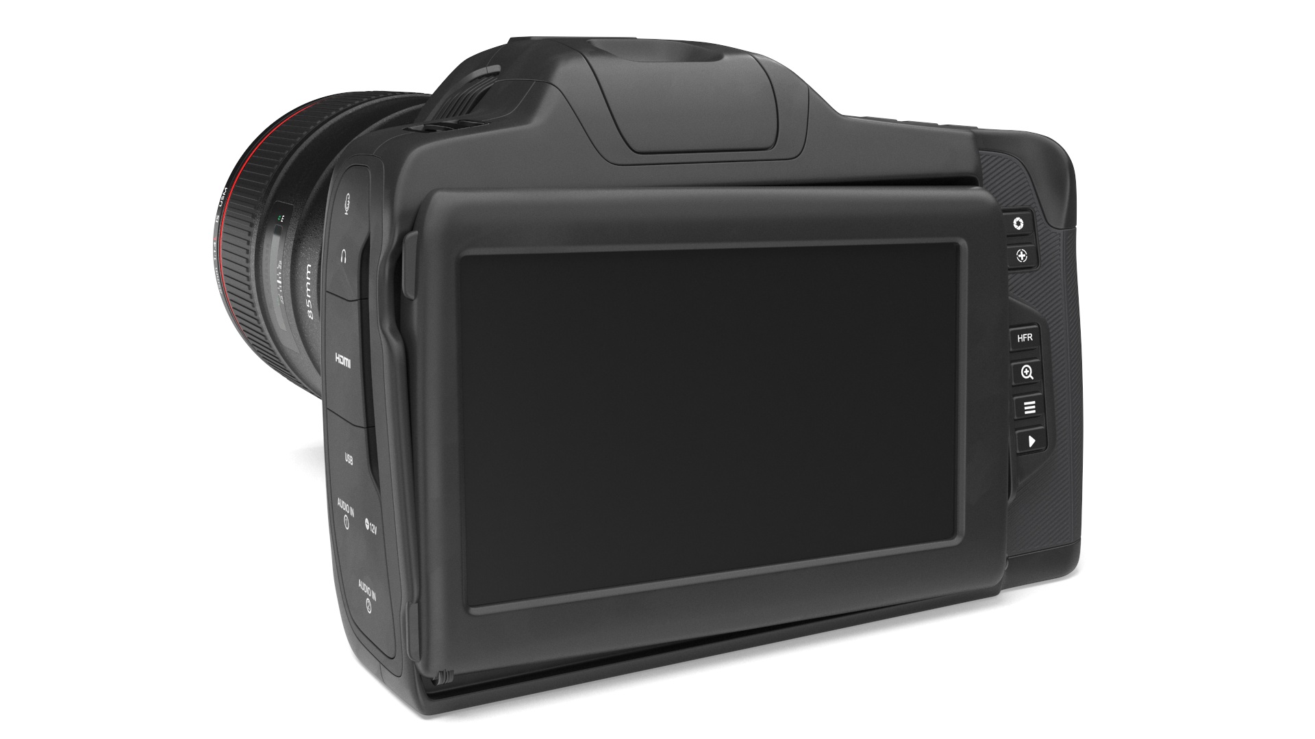 3D Modern Professional Camera with Lens