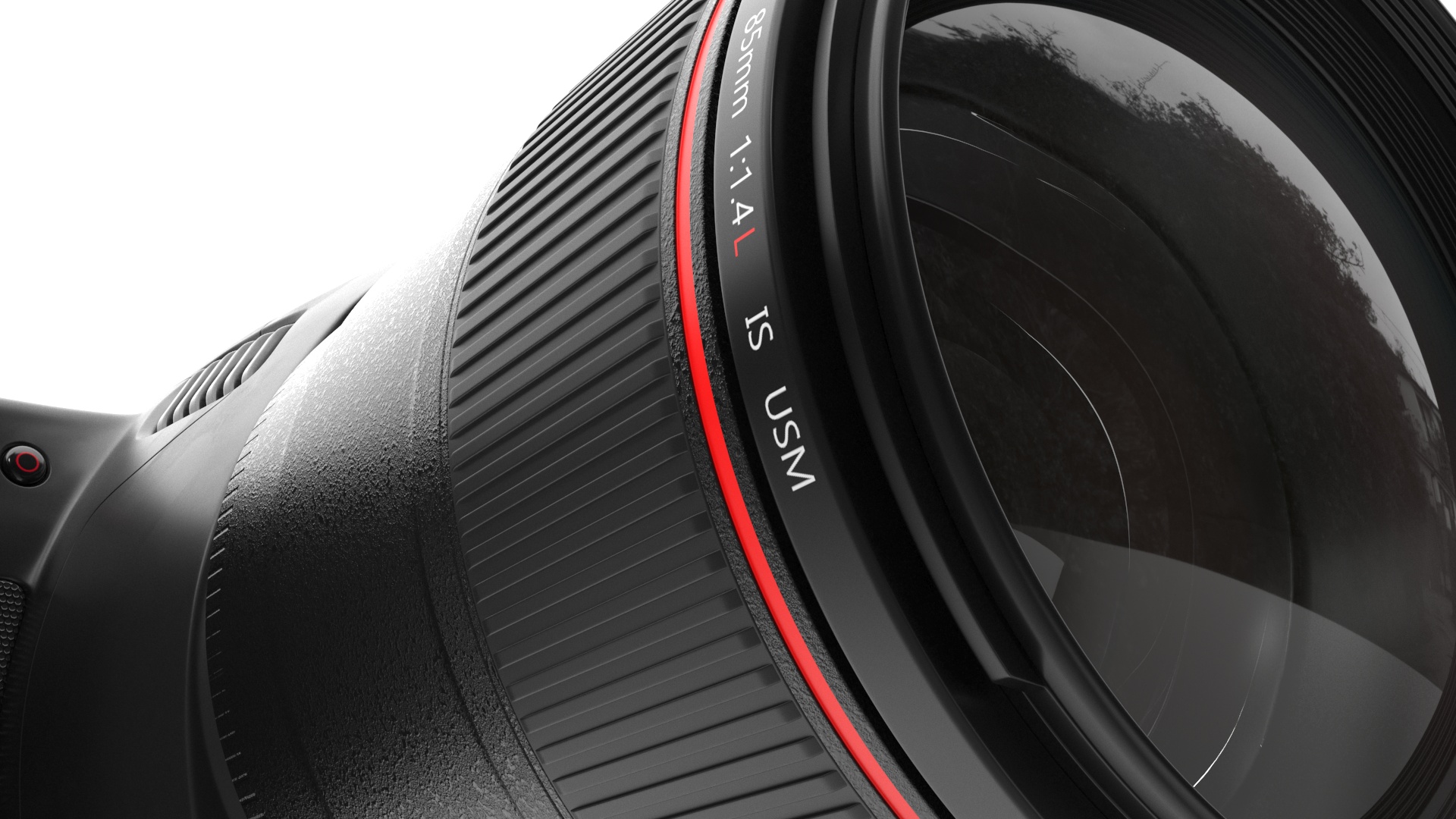 3D Modern Professional Camera with Lens