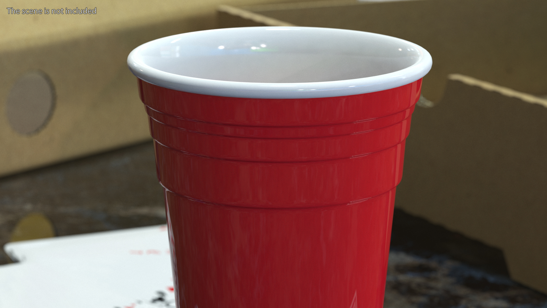 3D model Reusable Plastic Wine Cup