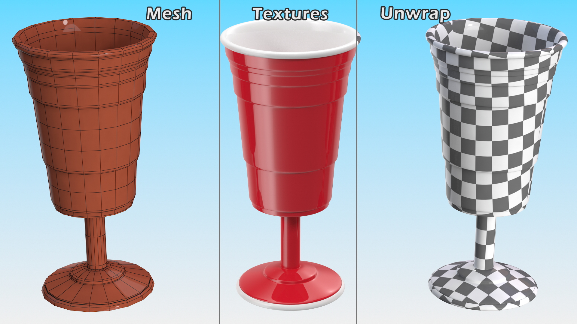 3D model Reusable Plastic Wine Cup