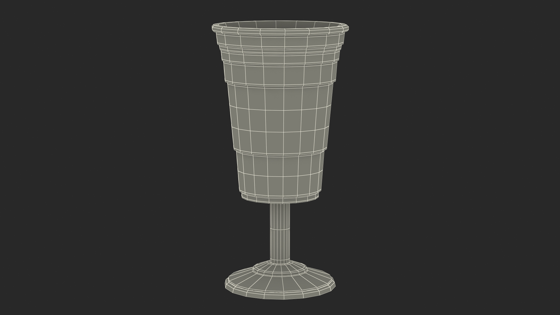 3D model Reusable Plastic Wine Cup