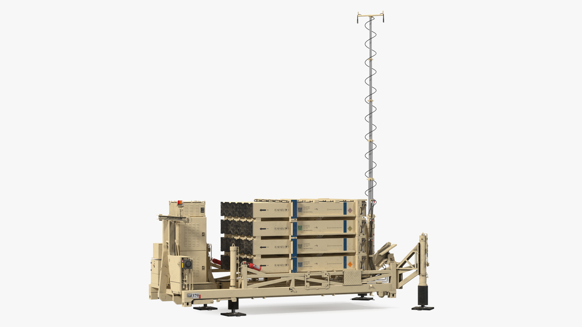 3D model Iron Dome Mobile Air Defense System