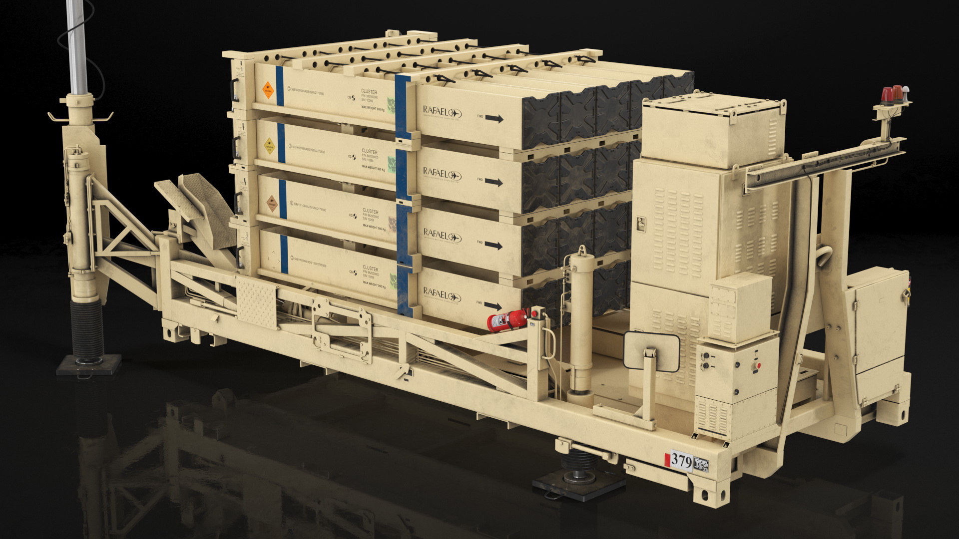 3D model Iron Dome Mobile Air Defense System