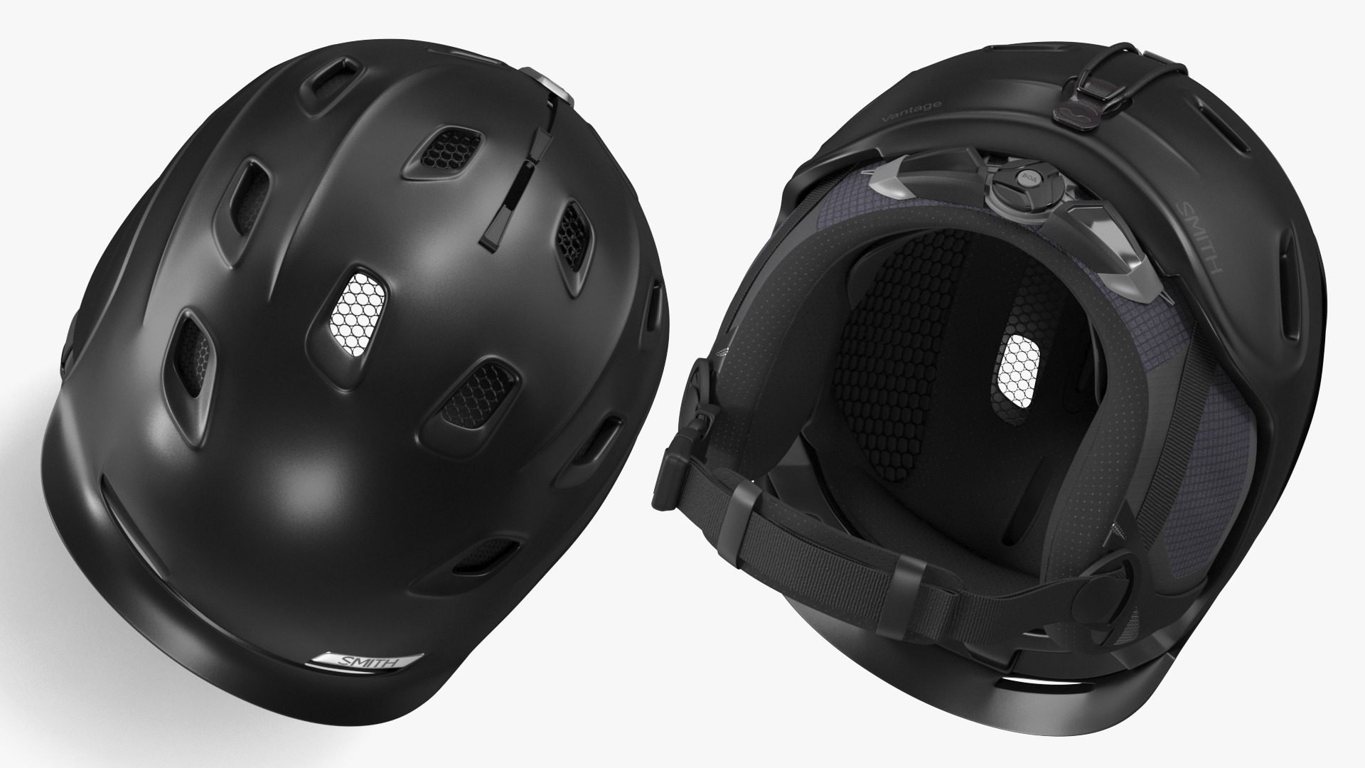 3D Ski Snowboard Smith Vantage Helmet Matte Black