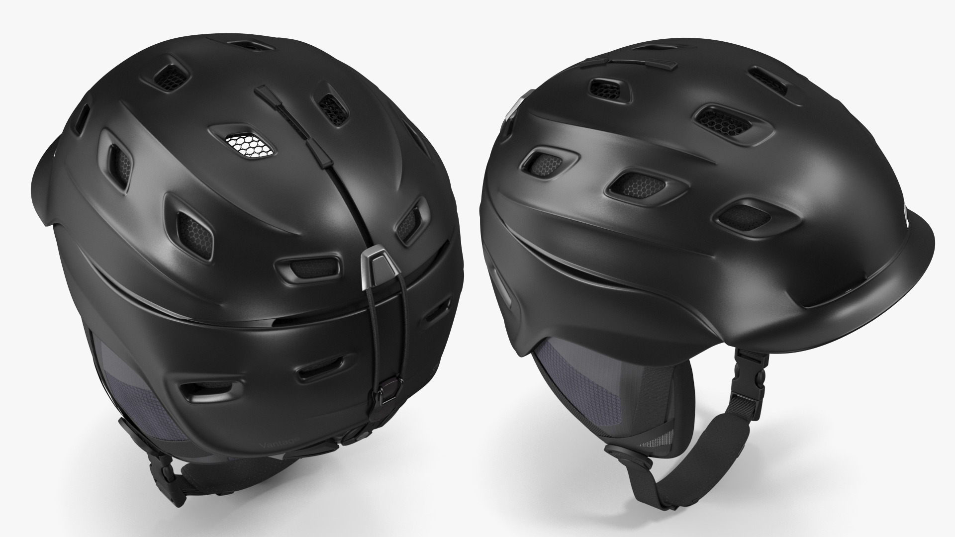 3D Ski Snowboard Smith Vantage Helmet Matte Black