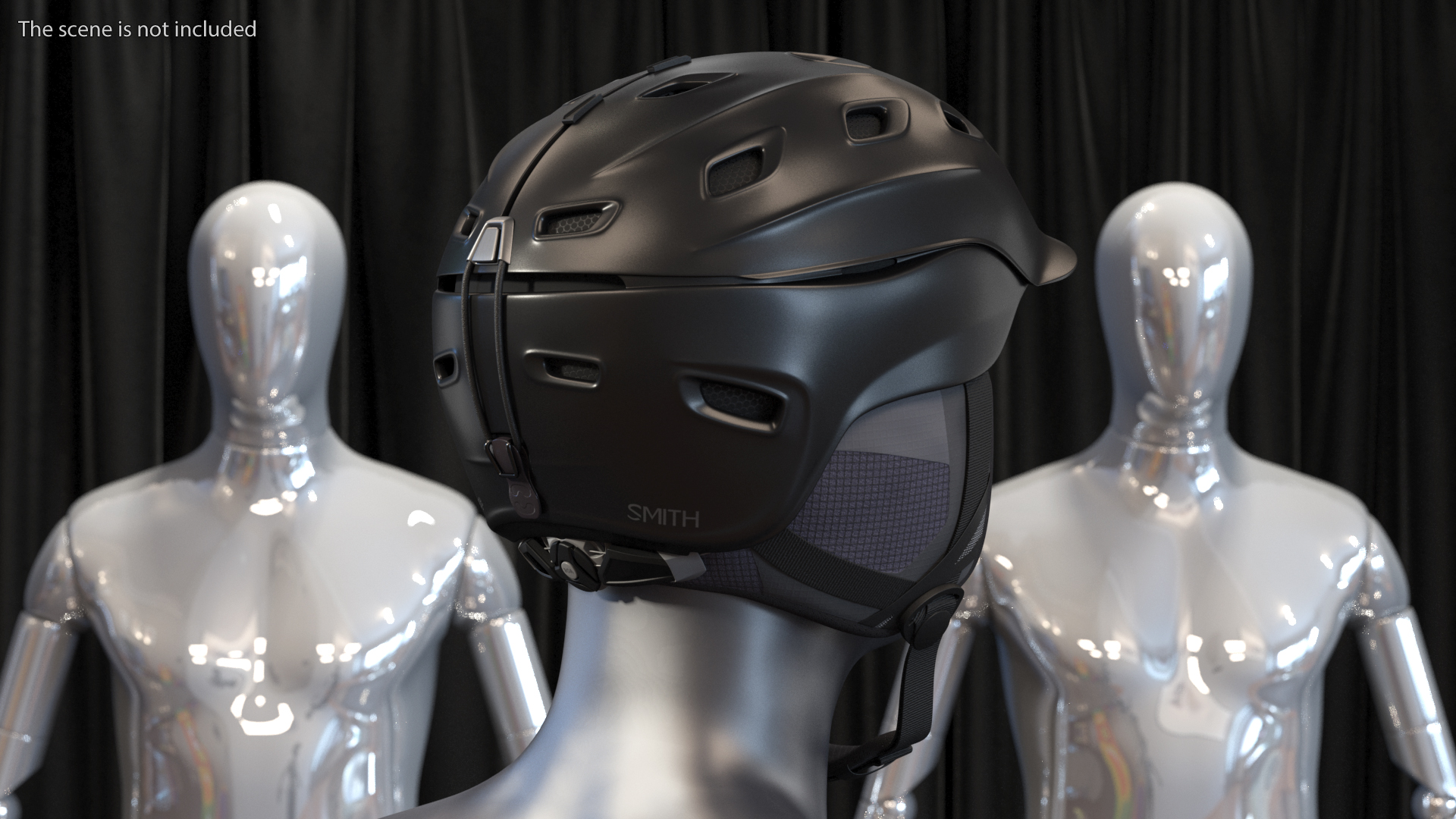 3D Ski Snowboard Smith Vantage Helmet Matte Black