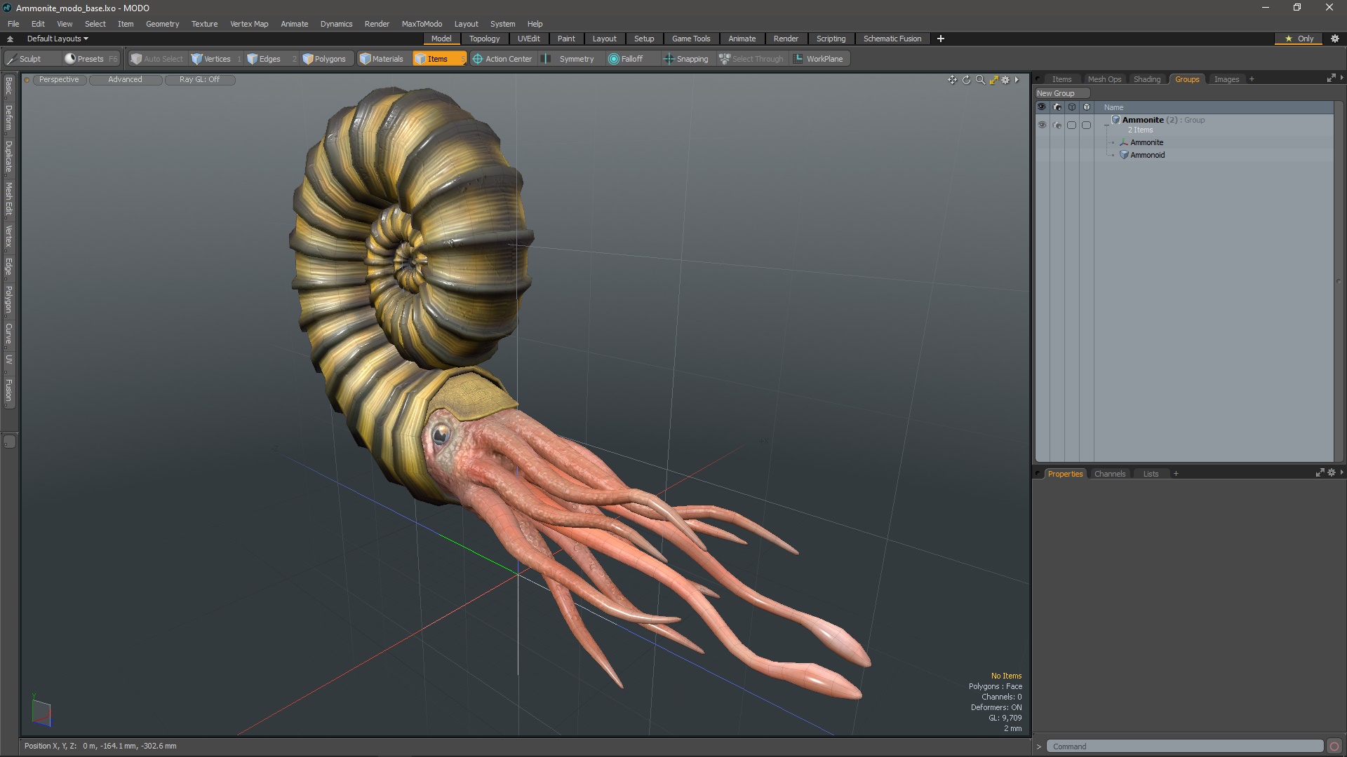 3D Ammonite for 3D Print