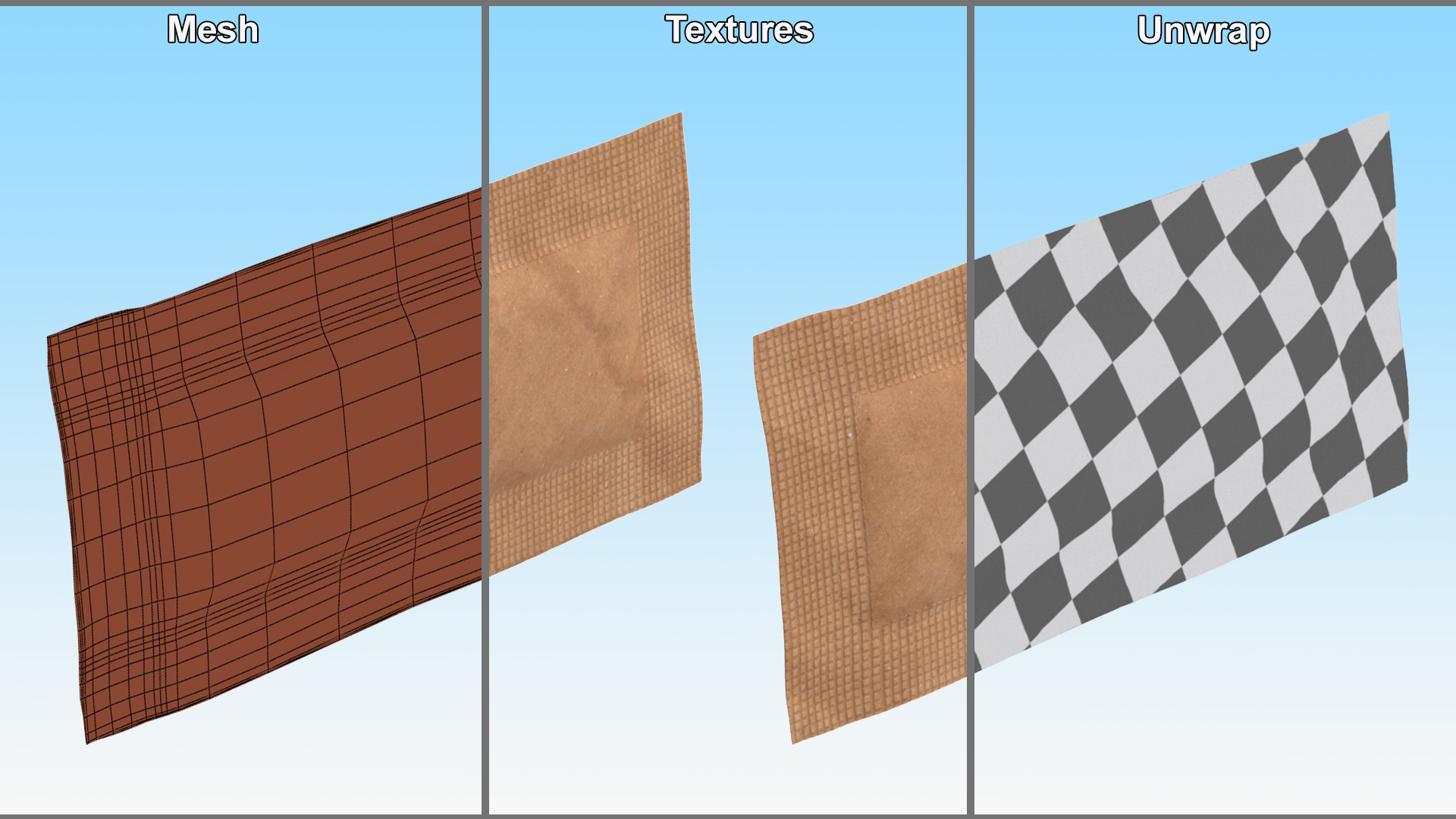 Realistic Sugar Packet 3D