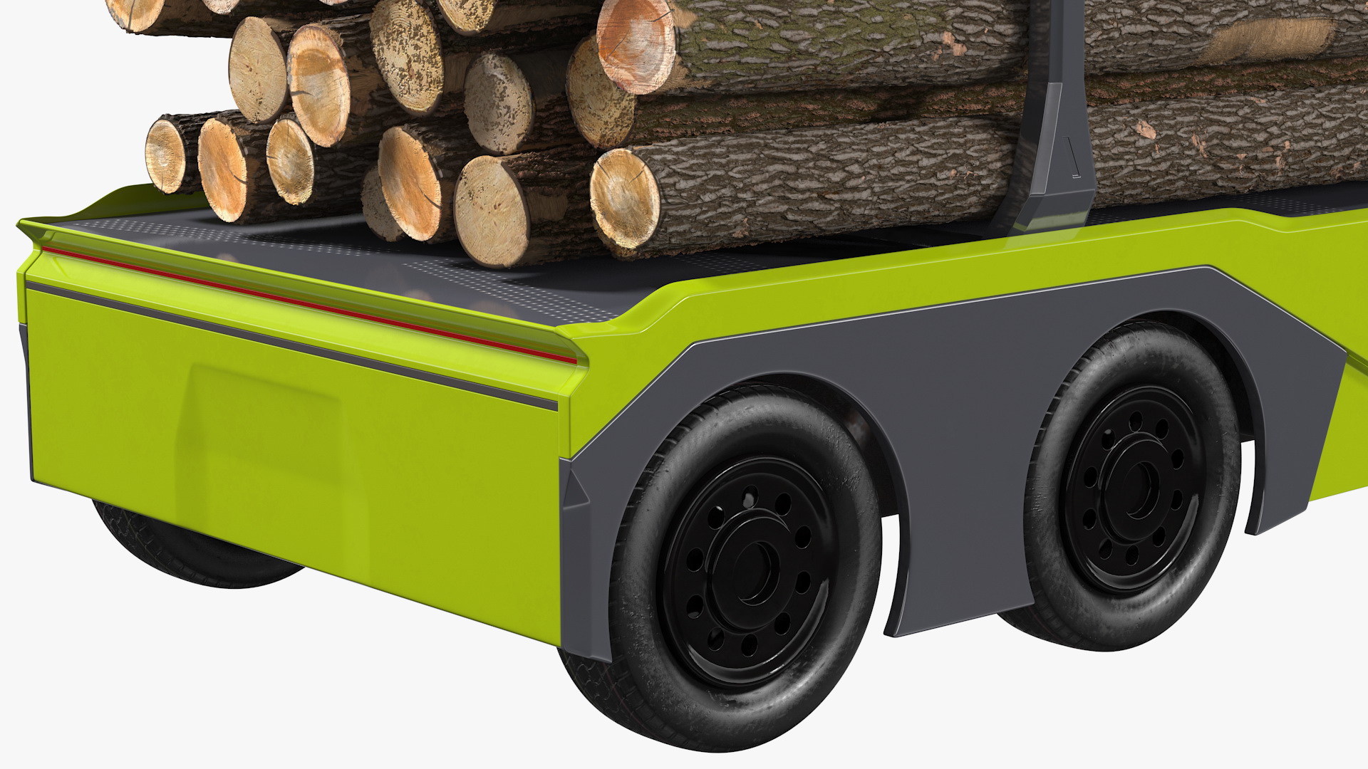 3D Self Driving Logging Truck