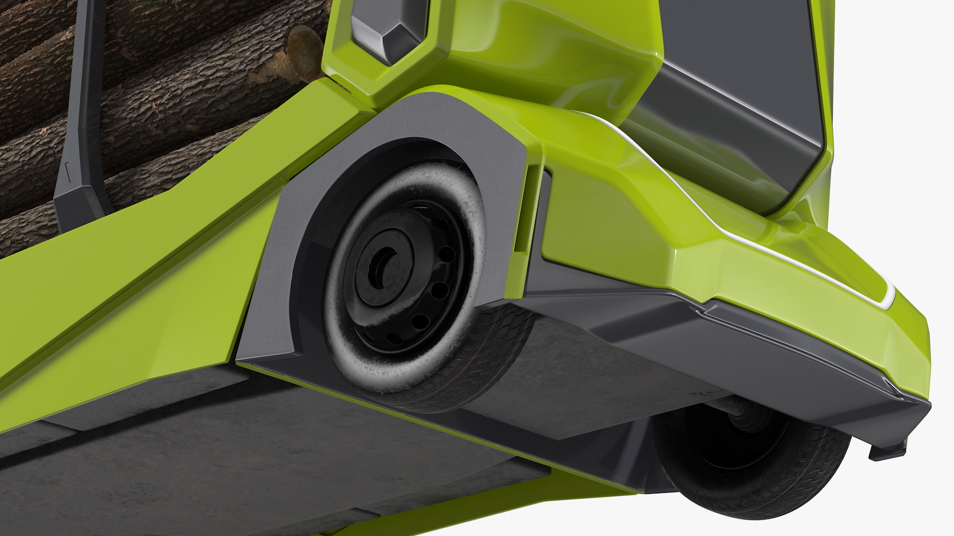 3D Self Driving Logging Truck