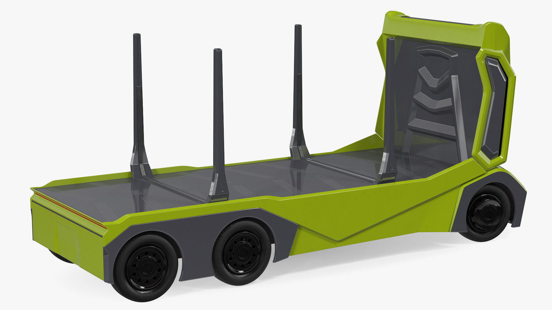 3D Self Driving Logging Truck