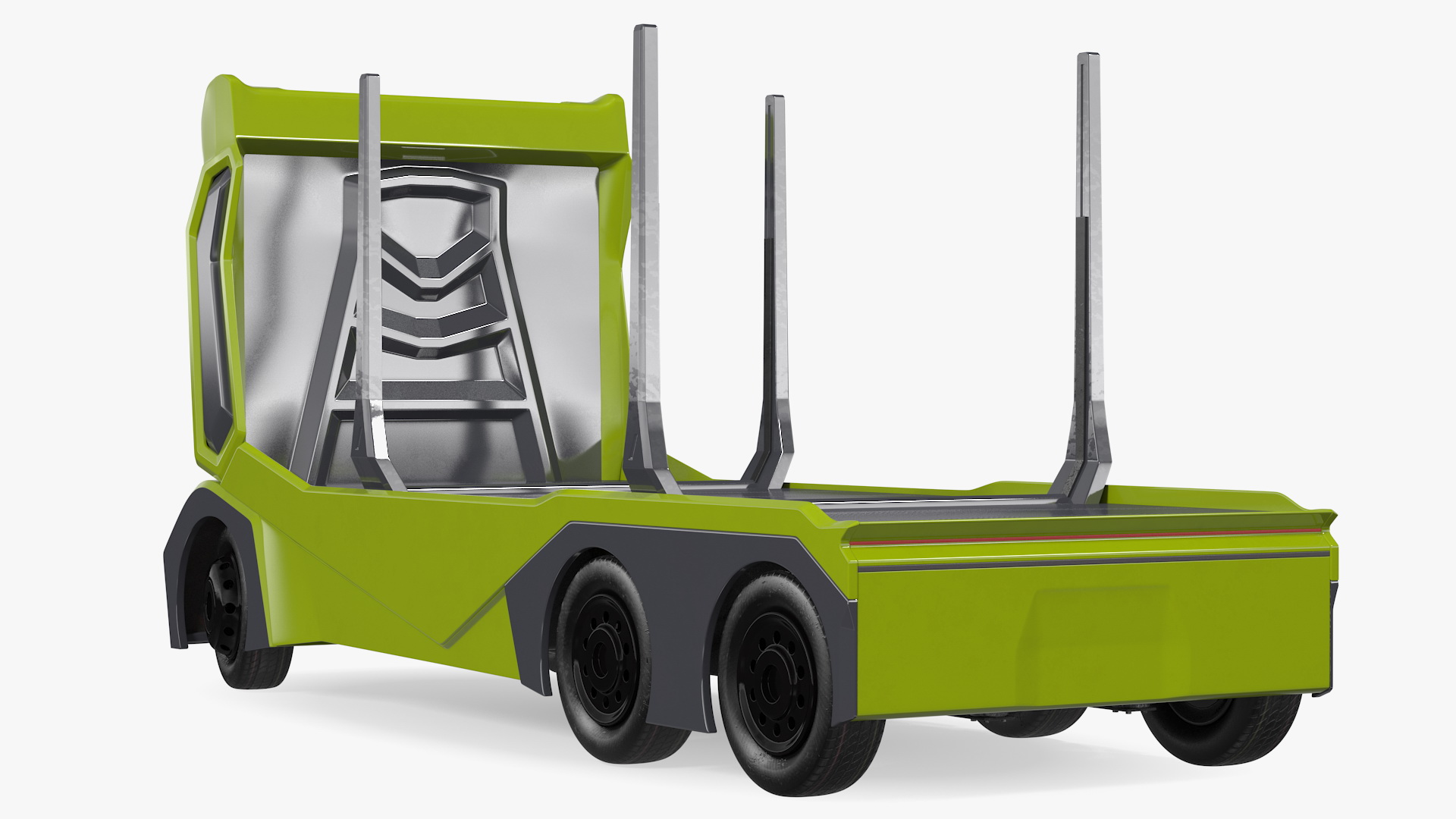 3D Self Driving Logging Truck