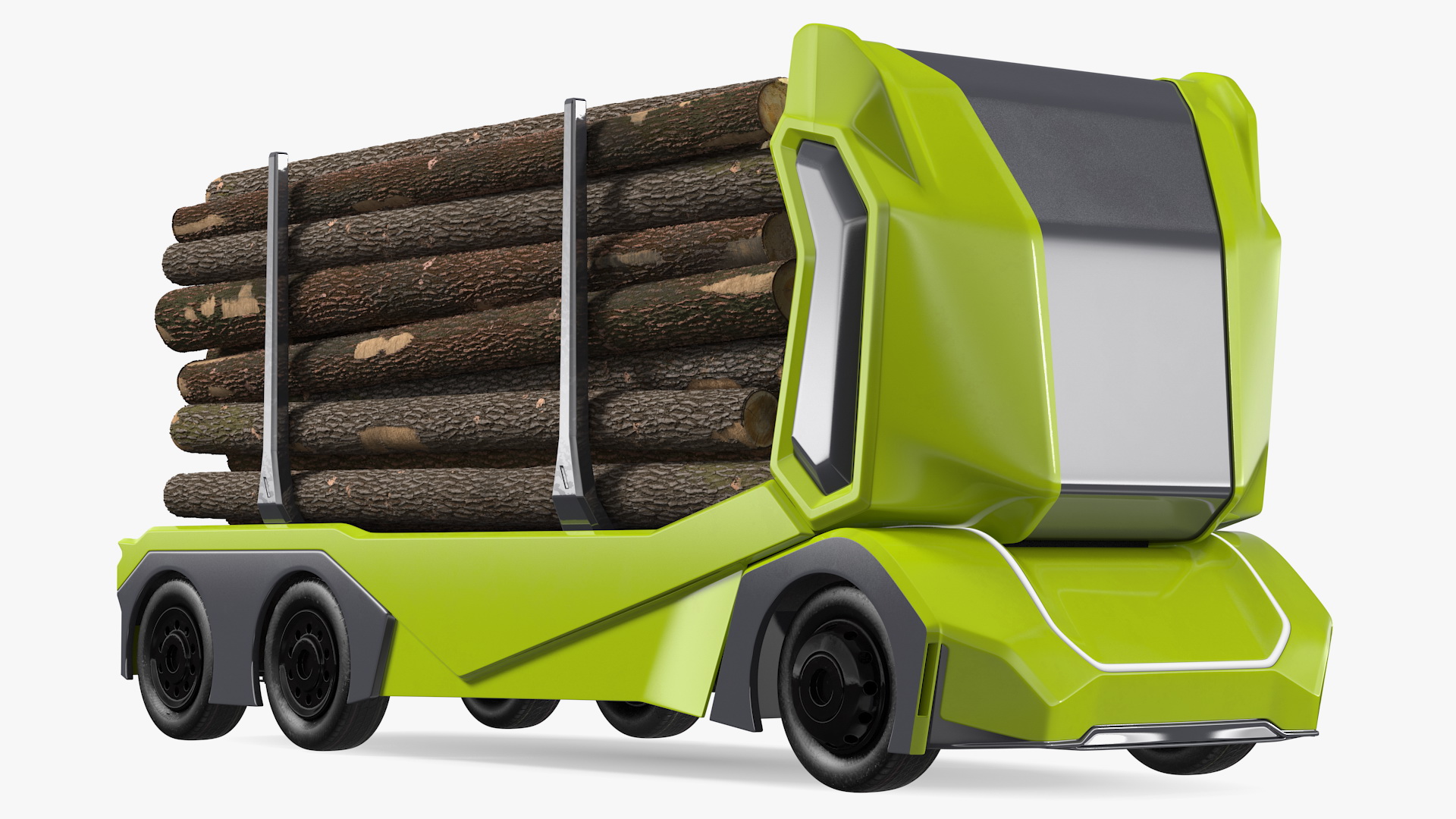 3D Self Driving Logging Truck