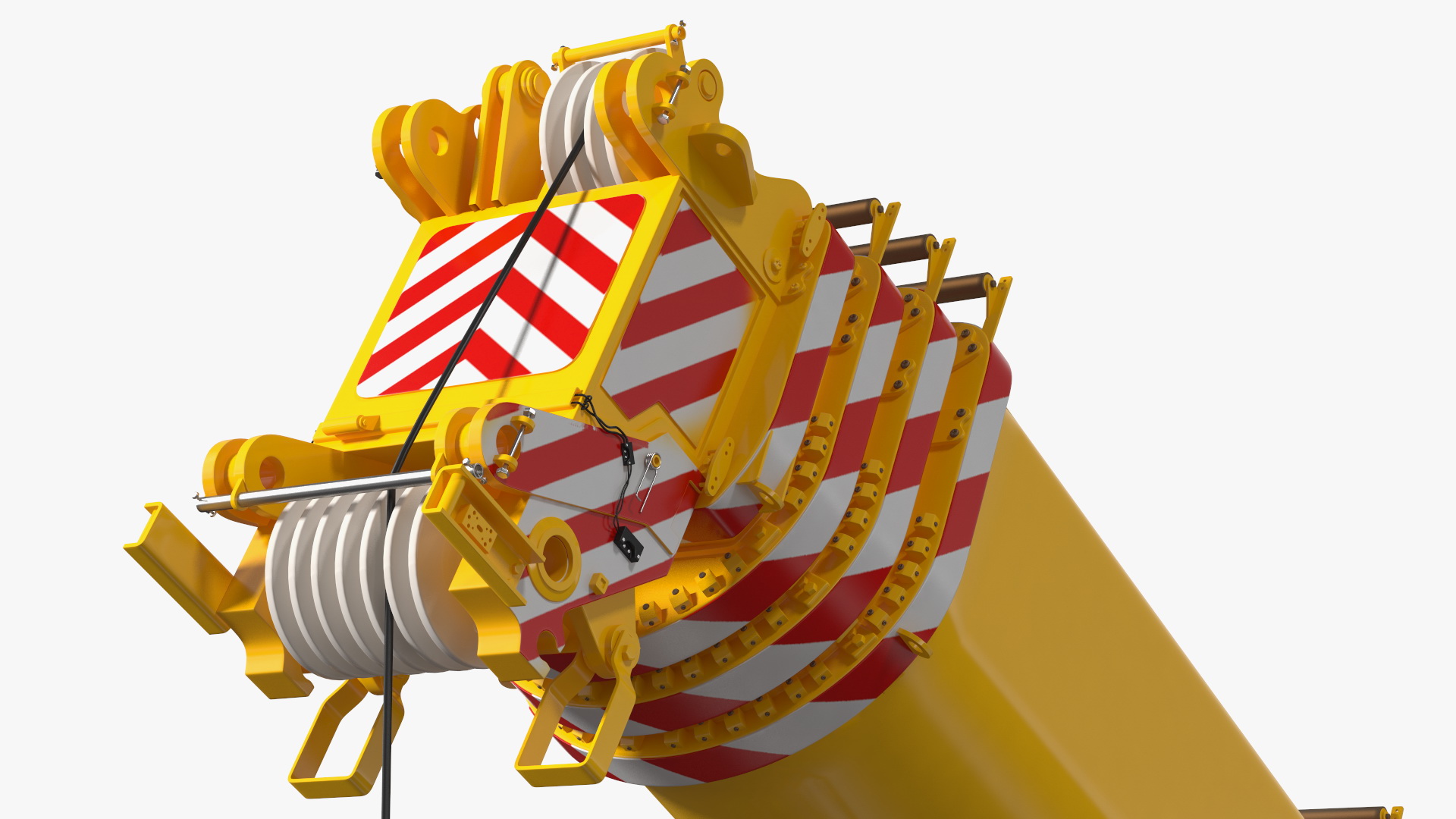 3D Mobile Crane Liebherr With Load Rigged model