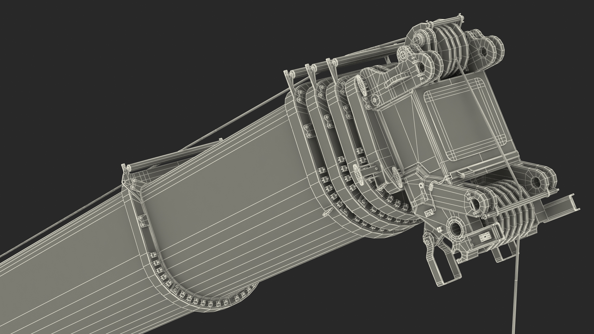 3D Mobile Crane Liebherr With Load Rigged model