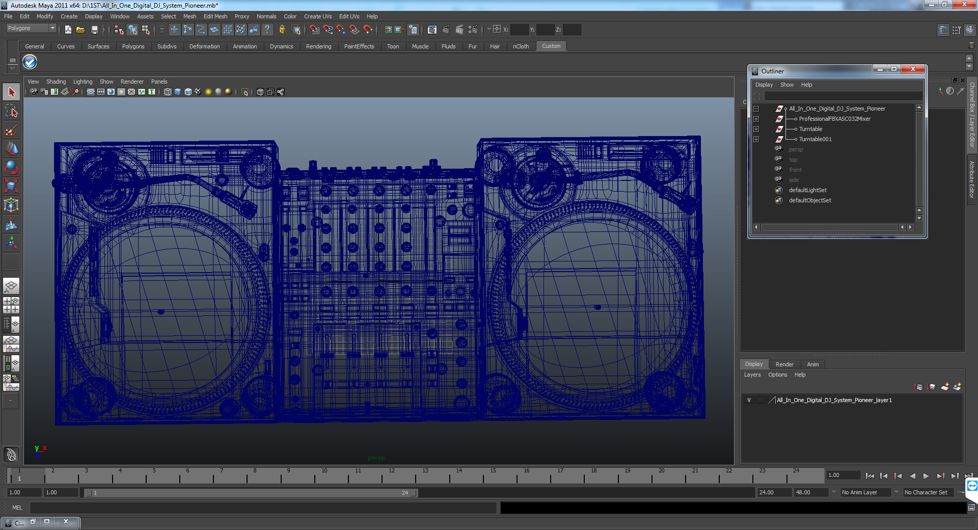 3D All In One Digital DJ System Pioneer