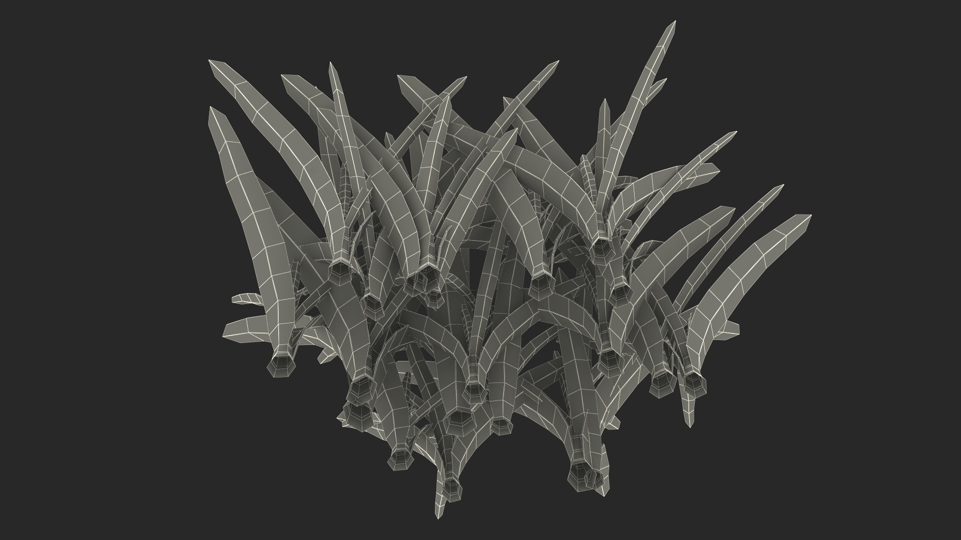 3D Realistic Grass Clump