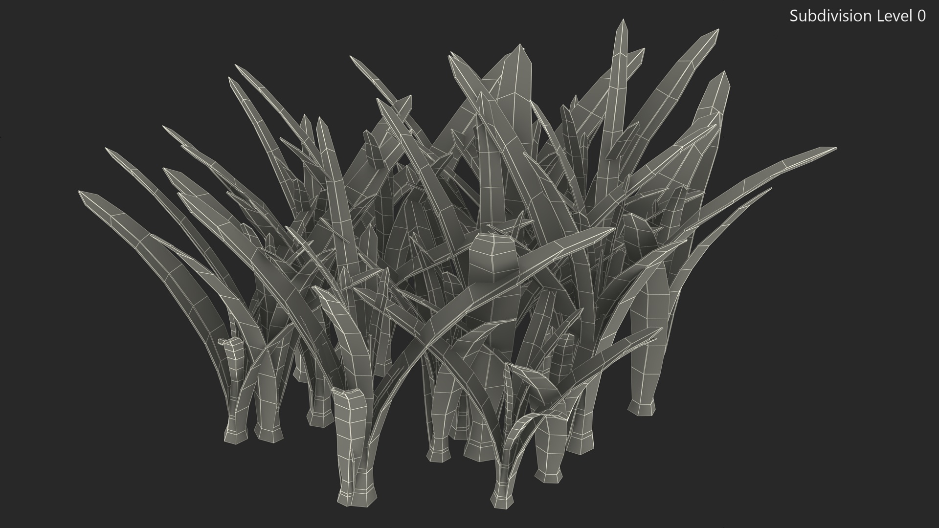 3D Realistic Grass Clump