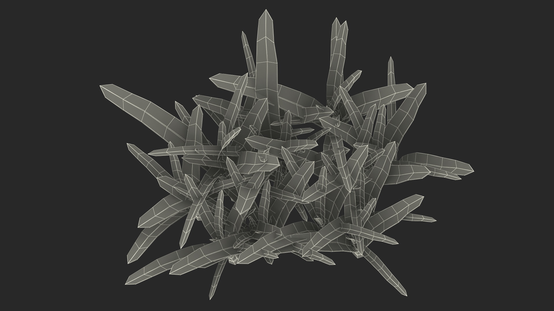 3D Realistic Grass Clump