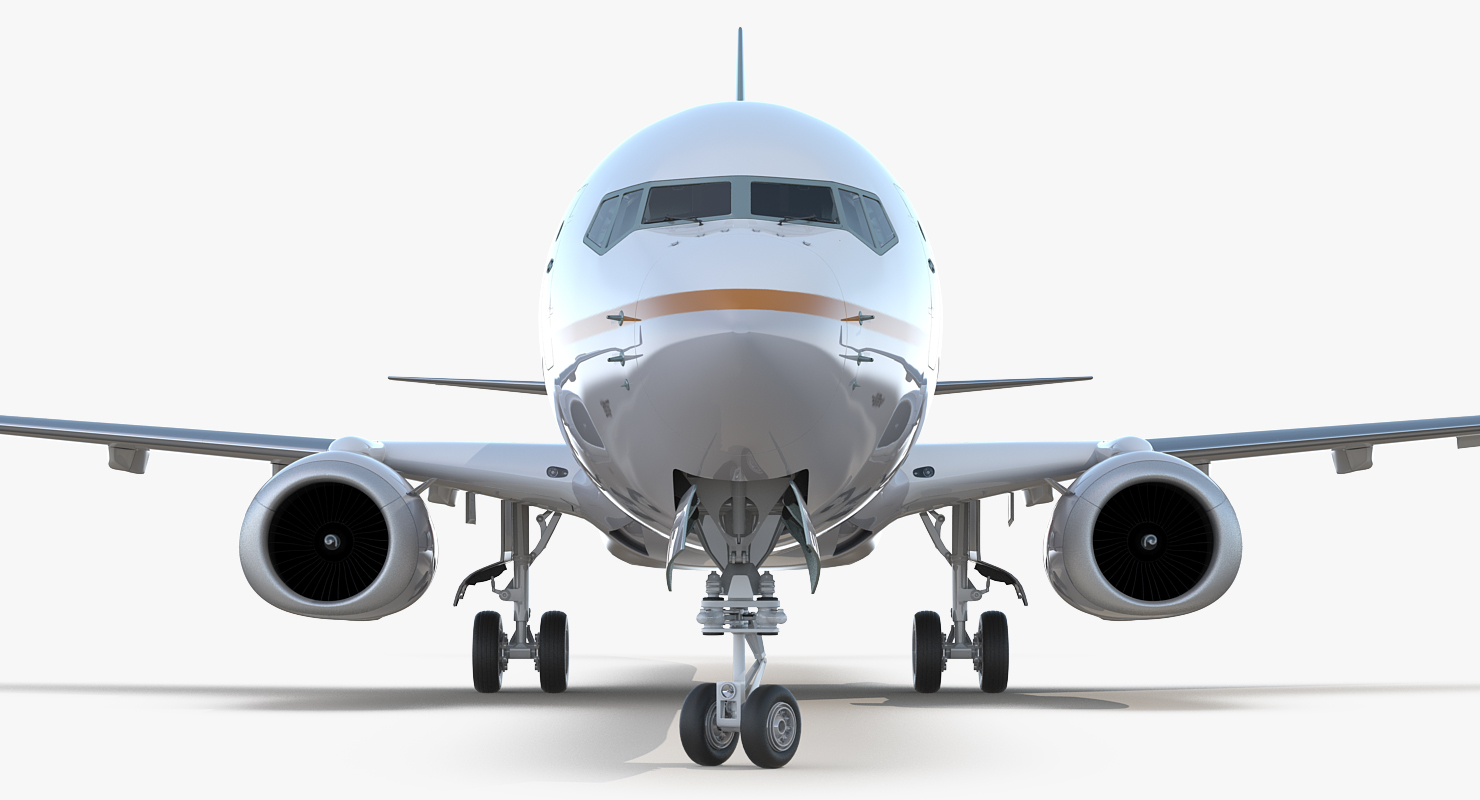 3D Boeing 737 900 ER United Airlines with Cabin Rigged