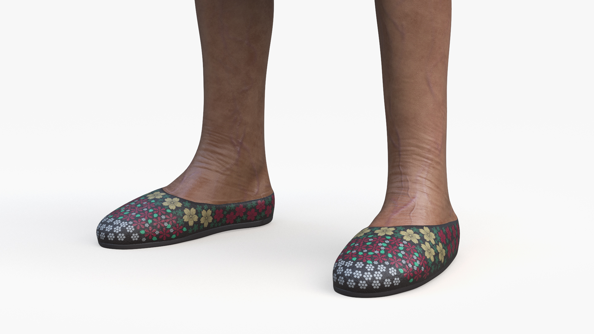 3D Older Woman Rigged model