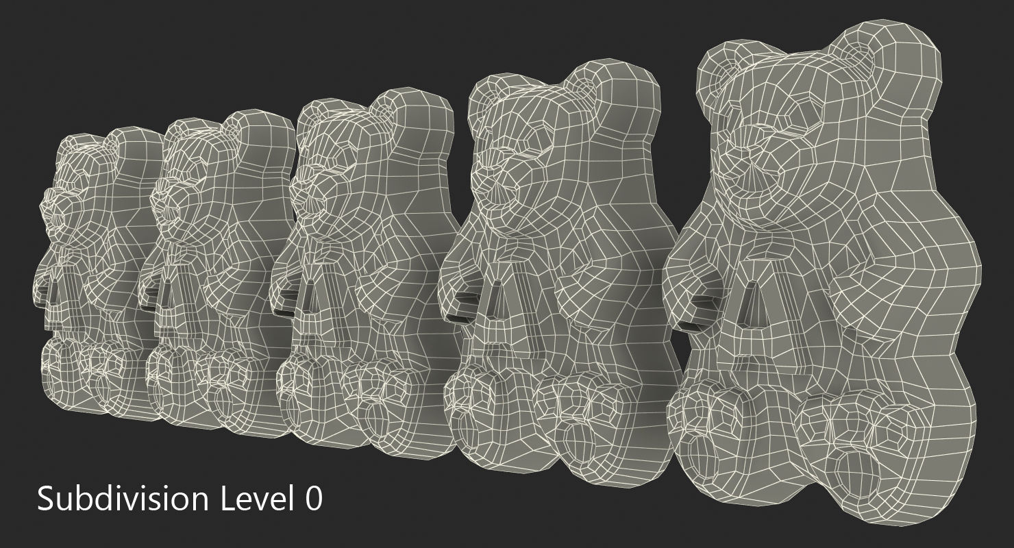 3D model Gummi Bears Set