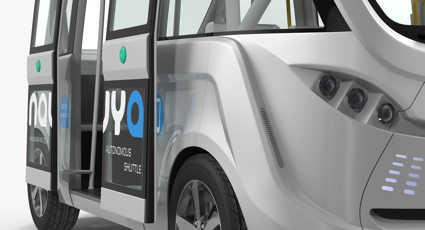 3D model Autonomous Electric Vehicle Navya Arma Rigged